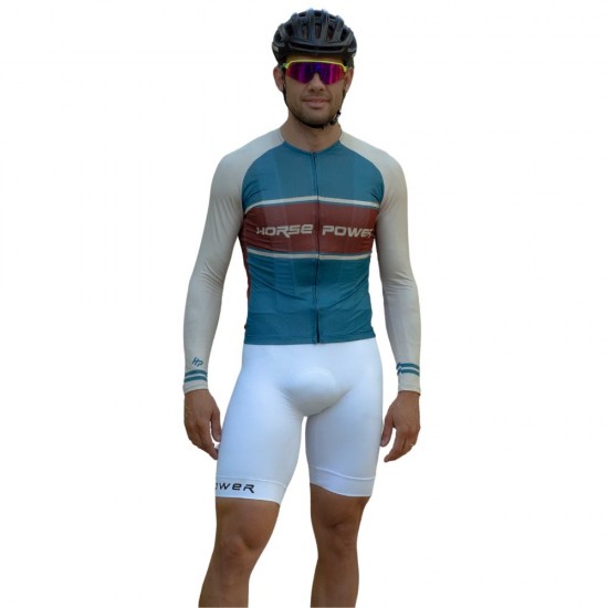 Camisa Ciclismo Manga Longa Horse Power Bike F1023