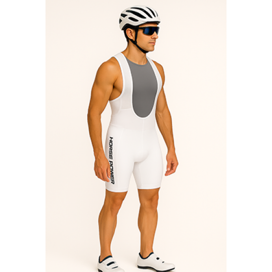 Bretelle Slim Masculino Horse Power Forro Gel D80 Branco