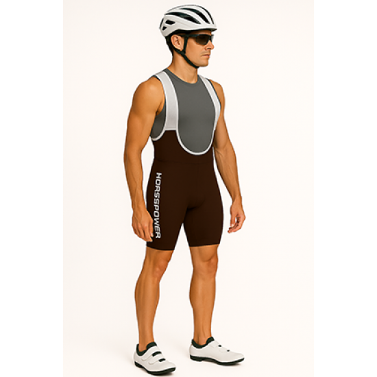 Bretelle Slim Masculino Horse Power Forro Gel D80 Marrom