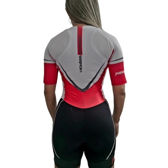 Macaquinho Manga Curta Horse Power Ciclismo Elite- Feminino - FR01VERBRAN