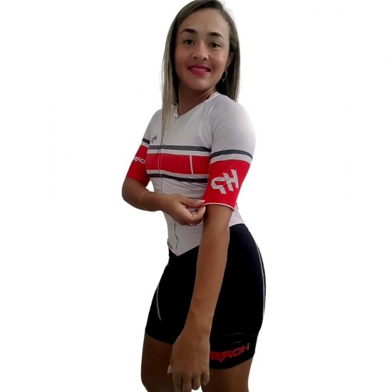 Macaquinho Manga Curta Horse Power Ciclismo Elite- Feminino - FR01VERBRAN