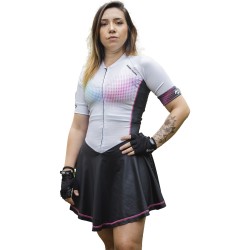 Macaquinho Ciclismo com Saia Godê Horse Power Bike F 106 BC