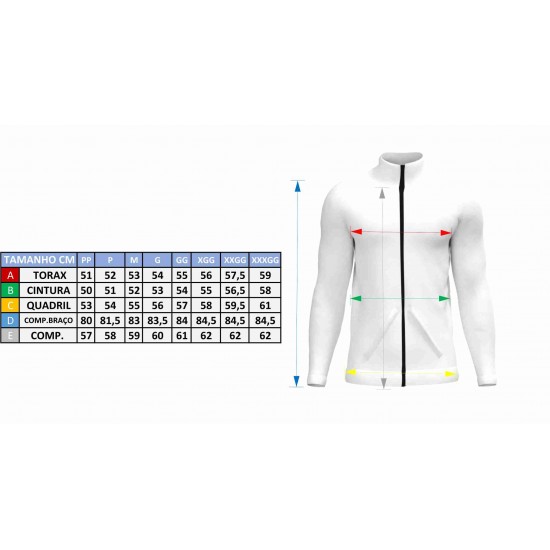 Jaqueta Corta Vento Masculina Vira Bolsa Horse Power F93 Ciano