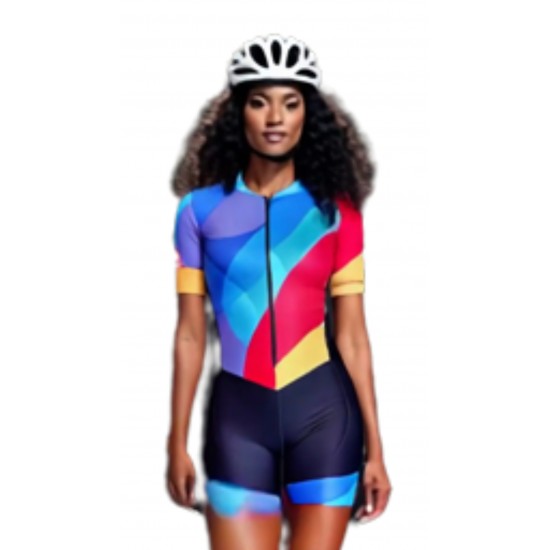 Macaquinho Ciclismo Bike Forro Gel - D80 Abst 01 - Feminino