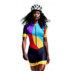 Macaquinho Ciclismo Bike Forro Gel - D80 Abst 02 - Feminino