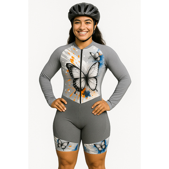 Macaquinho Ciclismo Bike Forro Gel - ML - D80 Abst 06 - Feminino