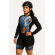 Macaquinho Ciclismo Bike Forro Gel - ML - D80 Abst 07 - Feminino