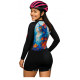 Macaquinho Ciclismo Bike Forro Gel - ML - D80 Abst 07 - Feminino