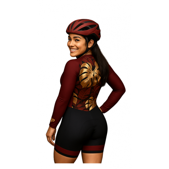 Macaquinho Ciclismo Bike Forro Gel - ML - D80 Abst 08 2025 - Feminino