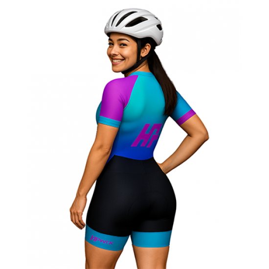 Macaquinho Ciclismo Bike Forro Gel - D80 0625 - Feminino