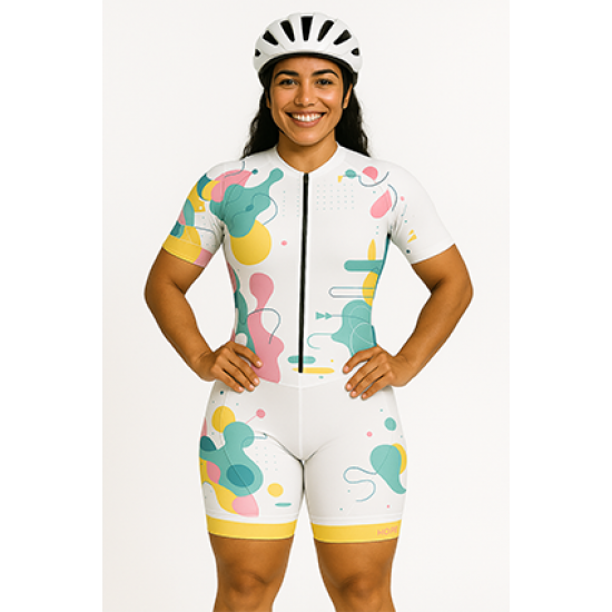 Macaquinho Ciclismo Bike Forro Gel - D80 1225 - Feminino