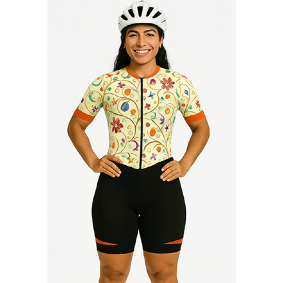 Macaquinho Ciclismo Bike Forro Gel - D80 1325 - Feminino