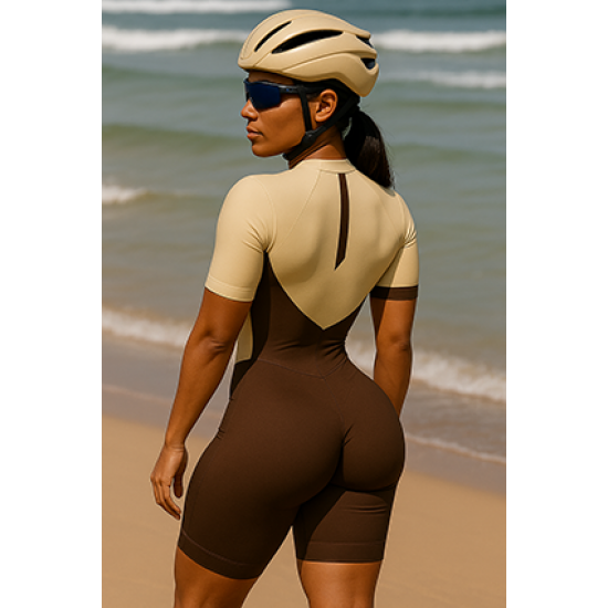 Macaquinho Ciclismo Bike Forro Gel - D80 2825 - Feminino