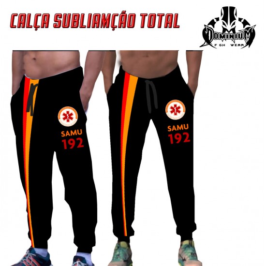 CALÇA SAMU PERSONALIZADA PRETA