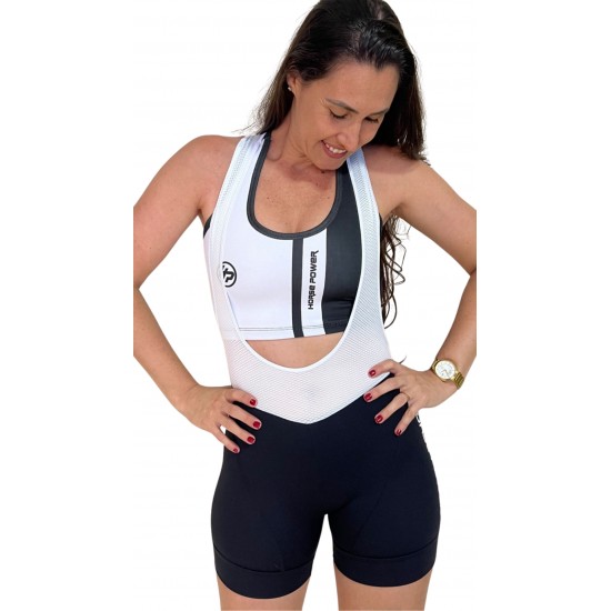 Bretelle Ciclismo Feminino Preto Modelo 04