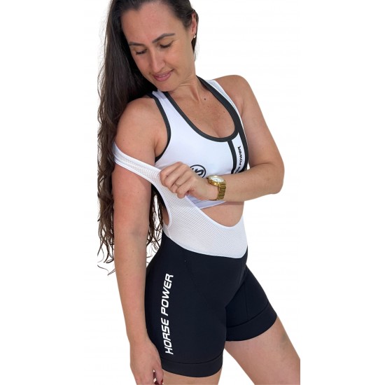 Bretelle Ciclismo Feminino Preto Modelo 04
