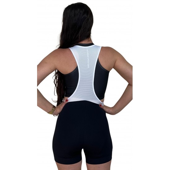 Bretelle Ciclismo Feminino Preto Modelo 04