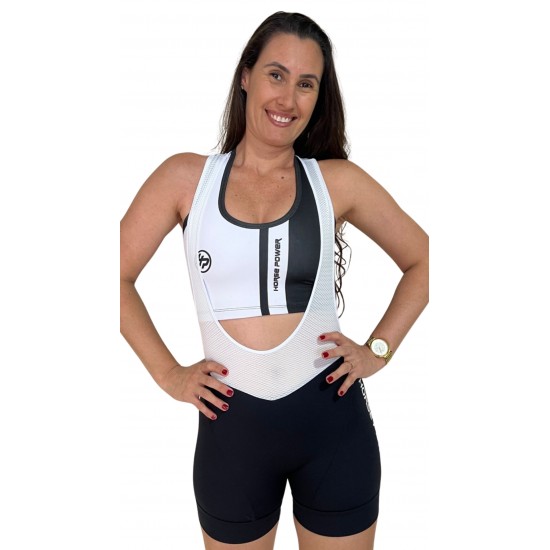 Bretelle Ciclismo Feminino Preto Modelo 04