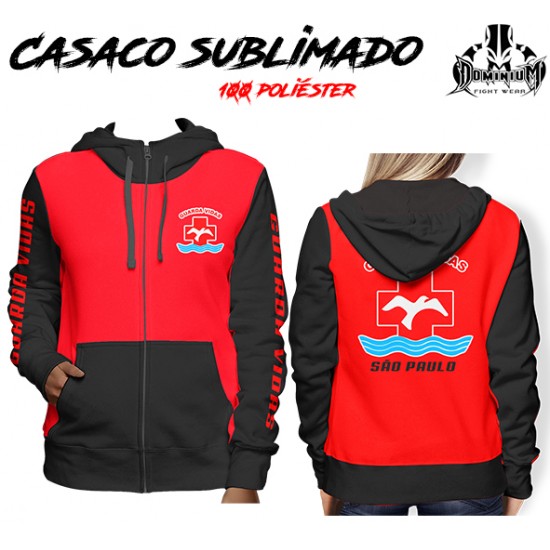 CASACO SALVA VIDAS VERMELHO SÃO PAULO